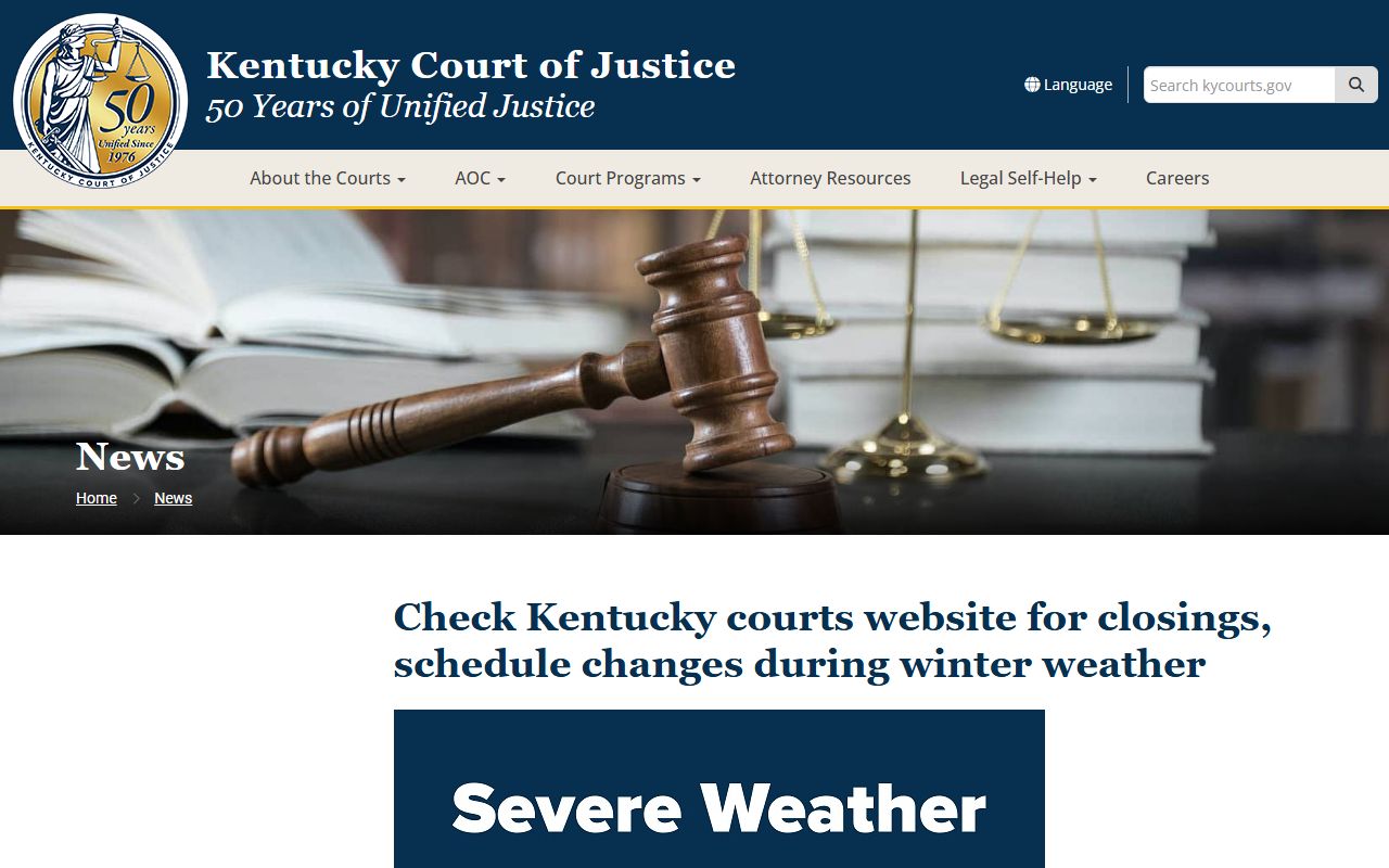 Crittenden County court dockets weather closure and schedule guidance