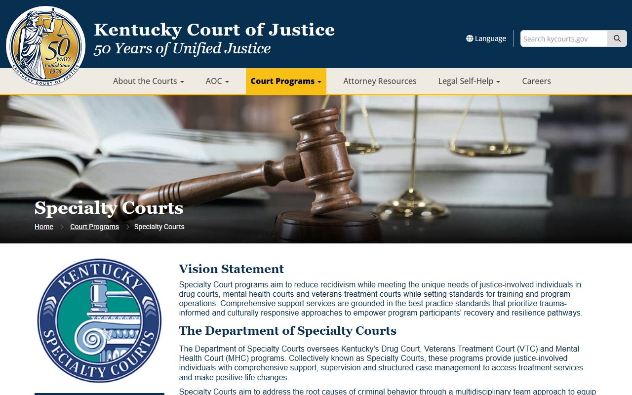 Crittenden County Circuit Court records Kentucky specialty courts overview