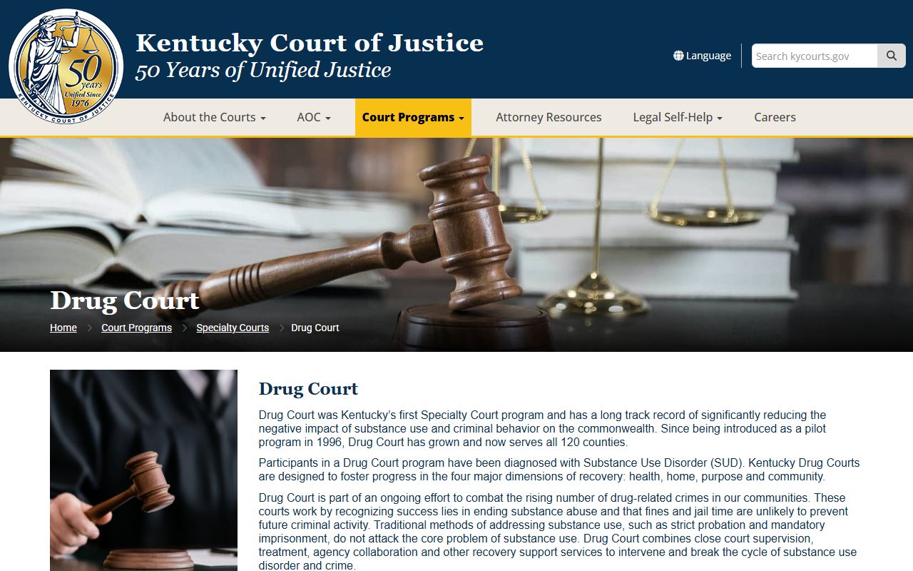 Crittenden County Circuit Court records Kentucky Drug Court