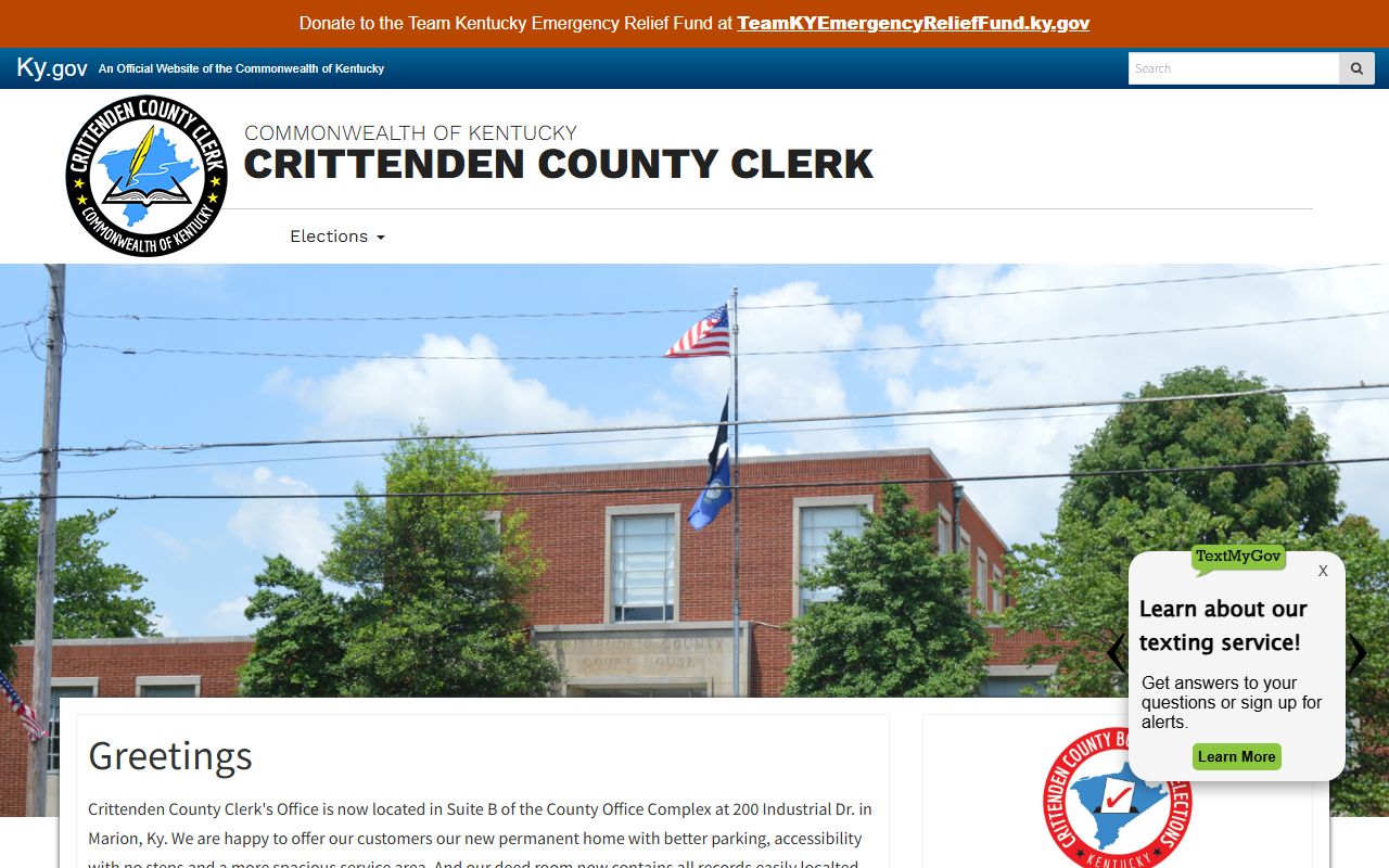 Crittenden County Court records County Clerk homepage