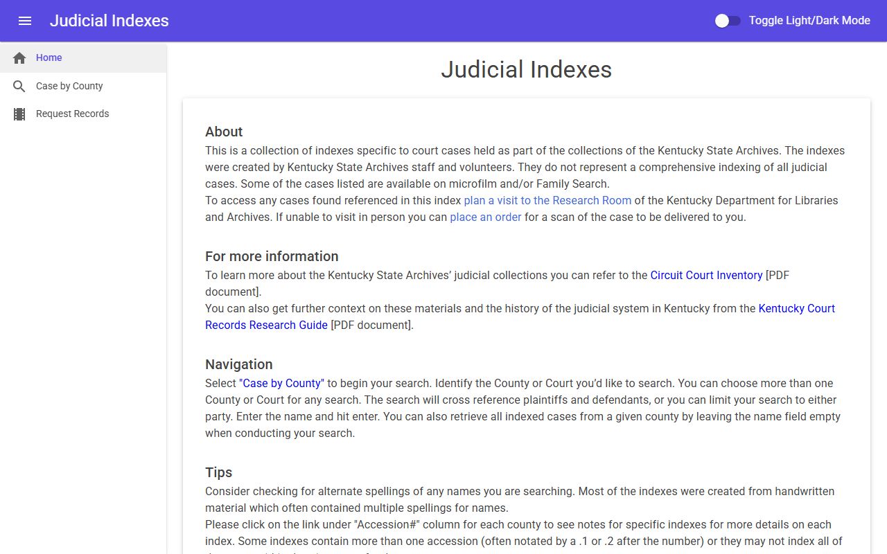 Crittenden County Court records Kentucky judicial indexes