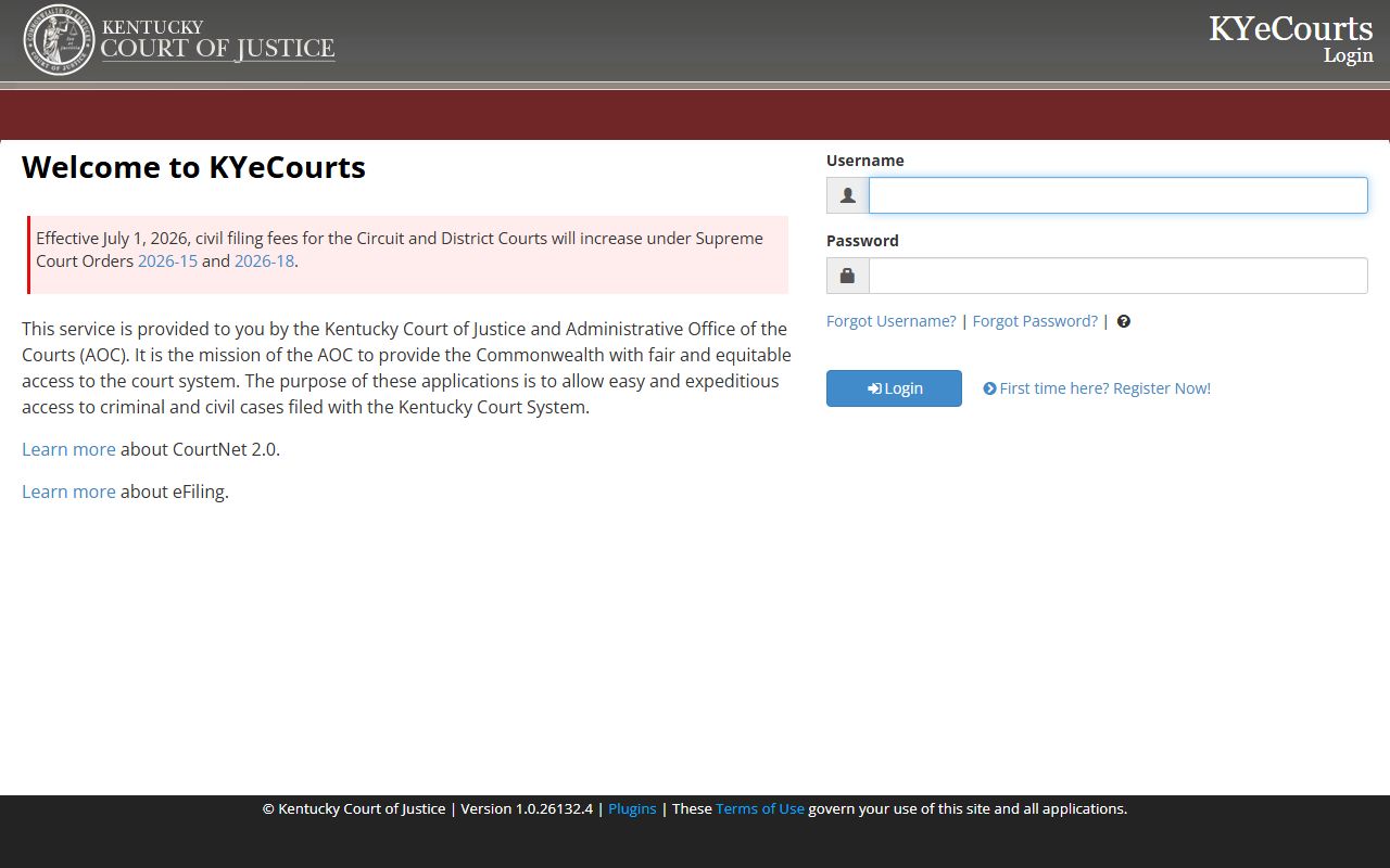 Crittenden County Court records KYeCourts public portal
